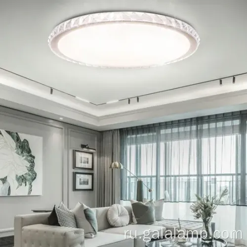 Светодиодный круглый хрустальный стиль ультратонкий потолочный свет